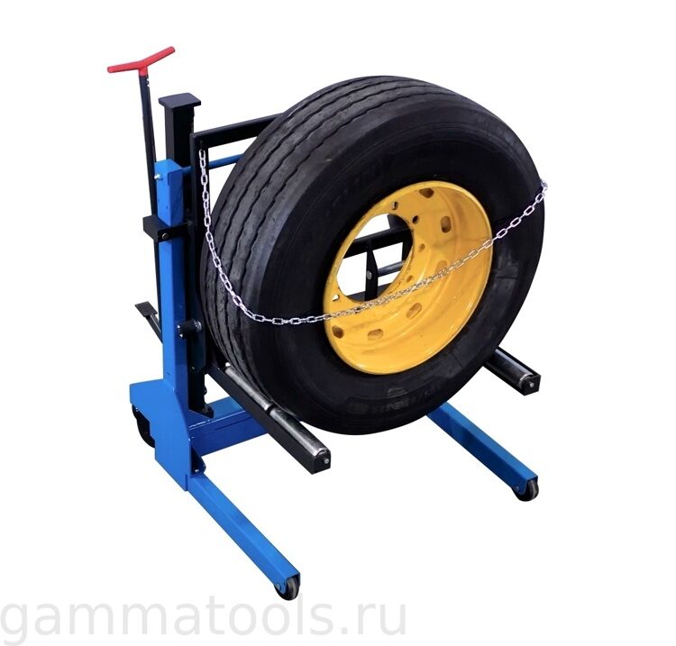 Тележка гидравлическая г/п 700 кг. для снятия колес грузовых автомобилей MEGA арт. SR700