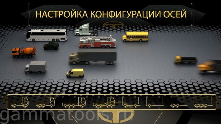 Стенд сход-развал 3D для грузовиков, до 4-х осей одновременно Техно Вектор 7 Truck P 7204 HT S